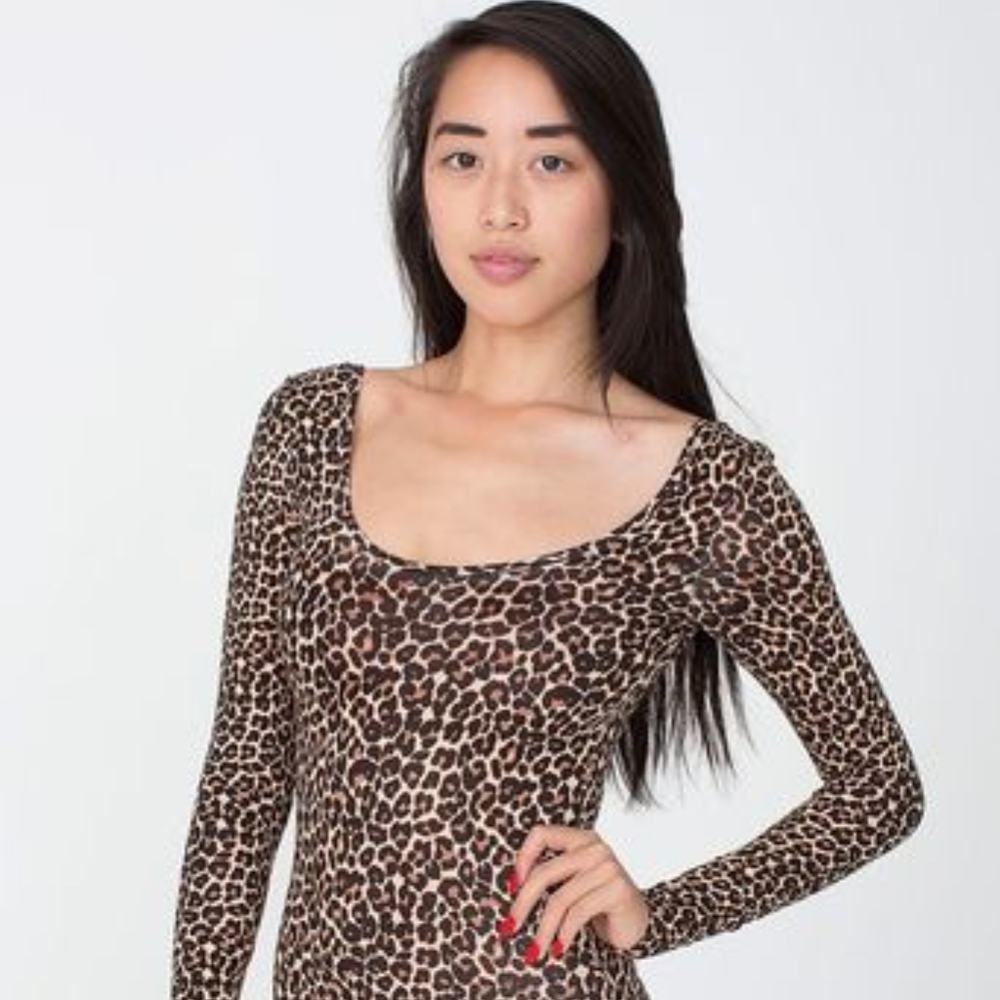 American Apparel Cheetah Bodysuit